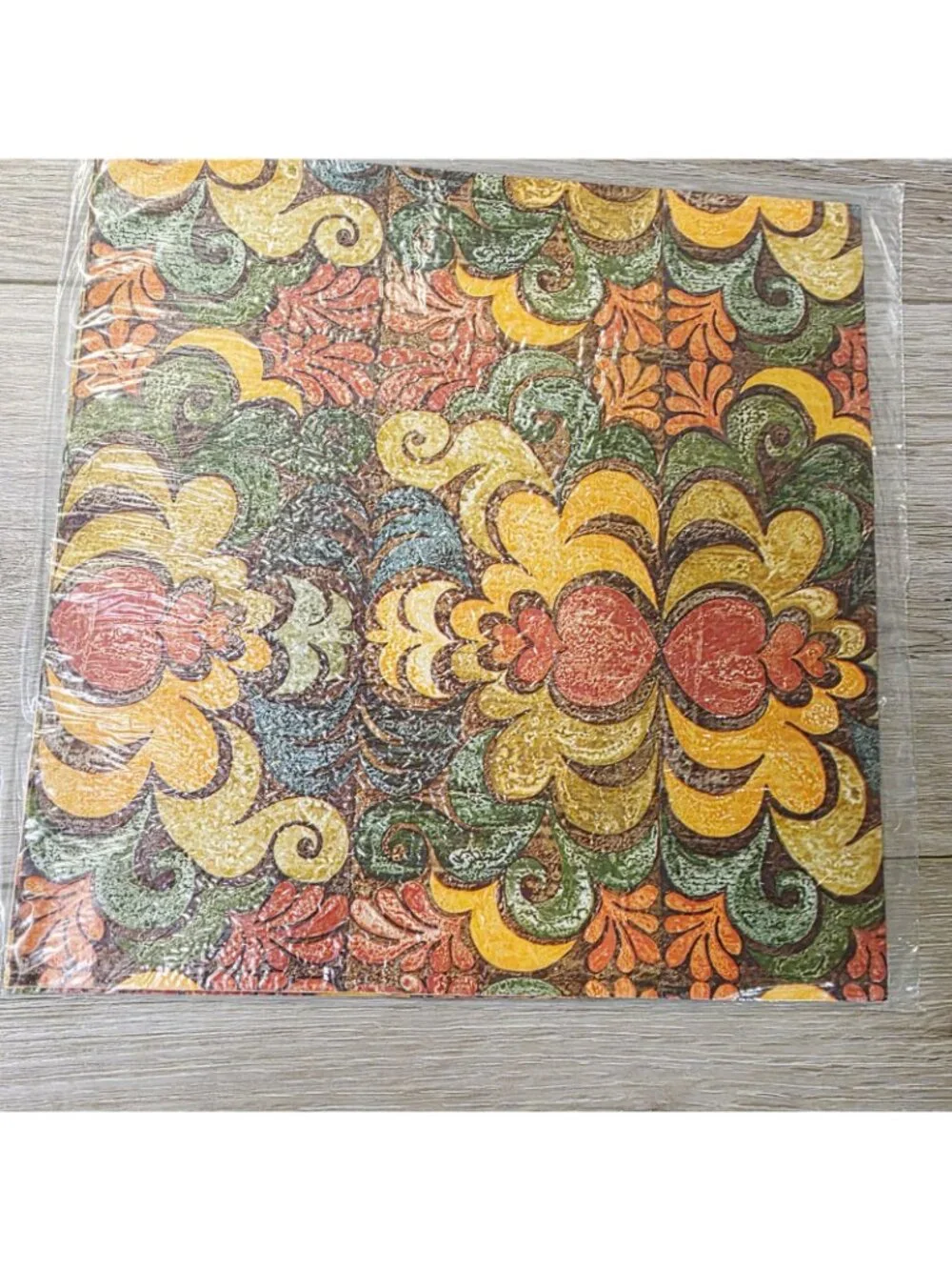 Vtg Marcel Schurman Art Nouveau Multicolor Gift Wrapping Paper Scrapbook Crafts